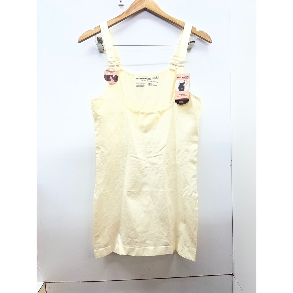 Shapermint Essentials Open Bust Shaper Slip Dress Beige 3XL 73007S NWT NEW